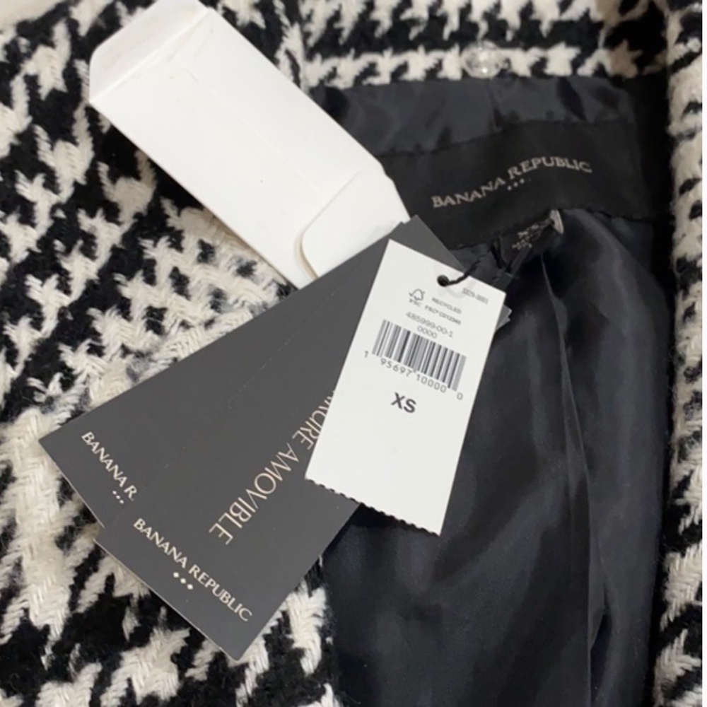 Banana Republic Houndstooth Coat - NWT - XS - Picture 3 of 3